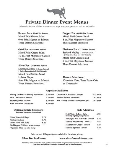 SF Menu Private Dinner 3-16